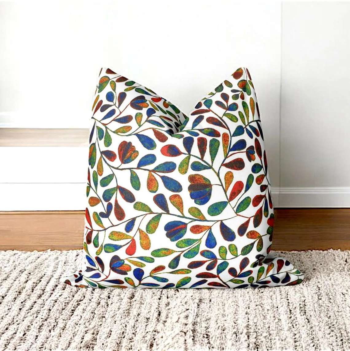 Colorful Autumn Leaves Pillow Cover