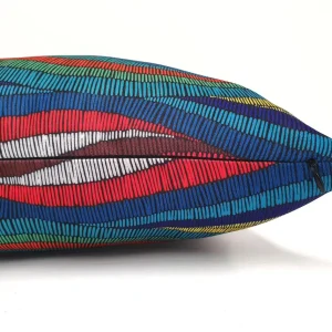 Colorful Geometric Waves Pillow Cover