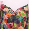 Colorful Watercolor Forest Pillow Cover