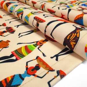 Tanzende afrikanische Frauen – Tischläufer mit Aufdruck