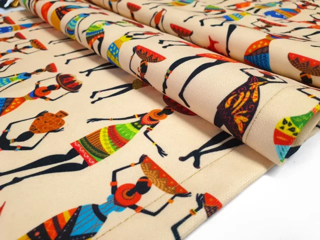 Dancing African Women Print Table Runner