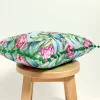 Floral African Protea Pom-Pom Pillow Cover