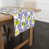 Floral Majolica Lemon Table Runner