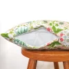 Green Strawberry Thief Pillow Cover
