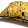 Gustav Klimt the Kiss Piped Pillow Cover