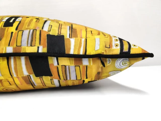 Gustav Klimt the Kiss Piped Pillow Cover