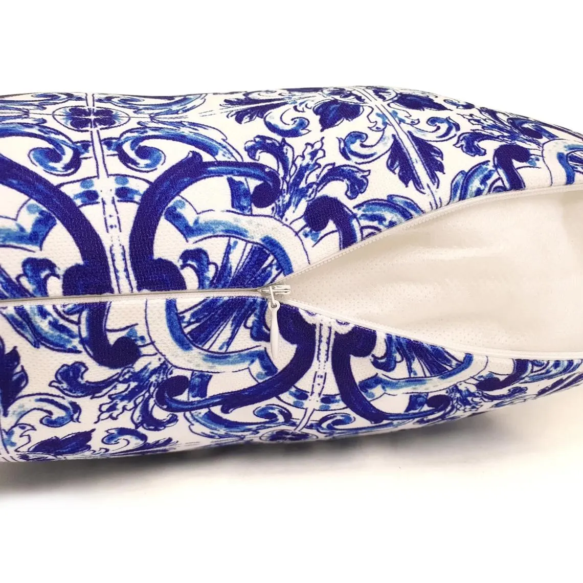 Italian Majolica Tile Azulejo Pillow Cover