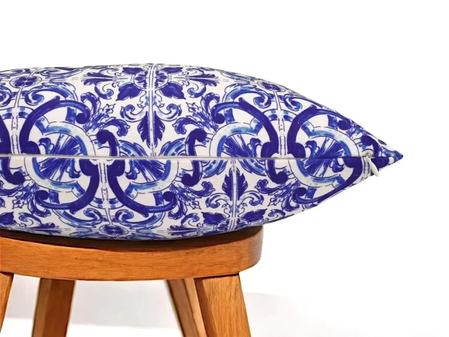 Italian Majolica Tile Azulejo Pillow Cover