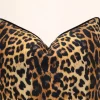 Leopard Print Piped Pillow Cover