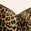 Leopard Print Piped Pillow Cover