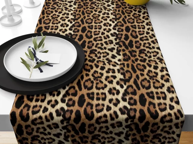 Leopard Print Table Runner