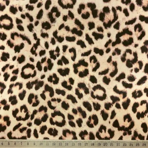 Light Beige Leopard Fabric