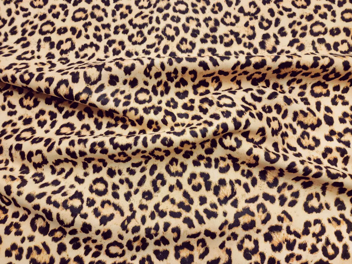 Light Beige Leopard Fabric