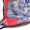 Living Coral Indian Toile Piped Pillow Cover