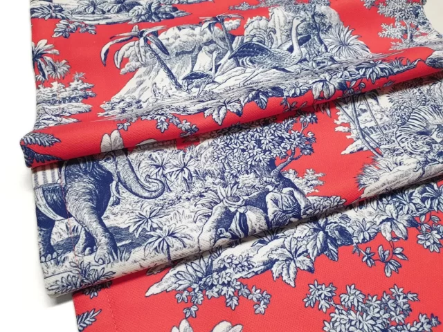 Living Coral Indian Toile Table Runner
