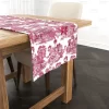 Maroon Indian Toile Table Runner