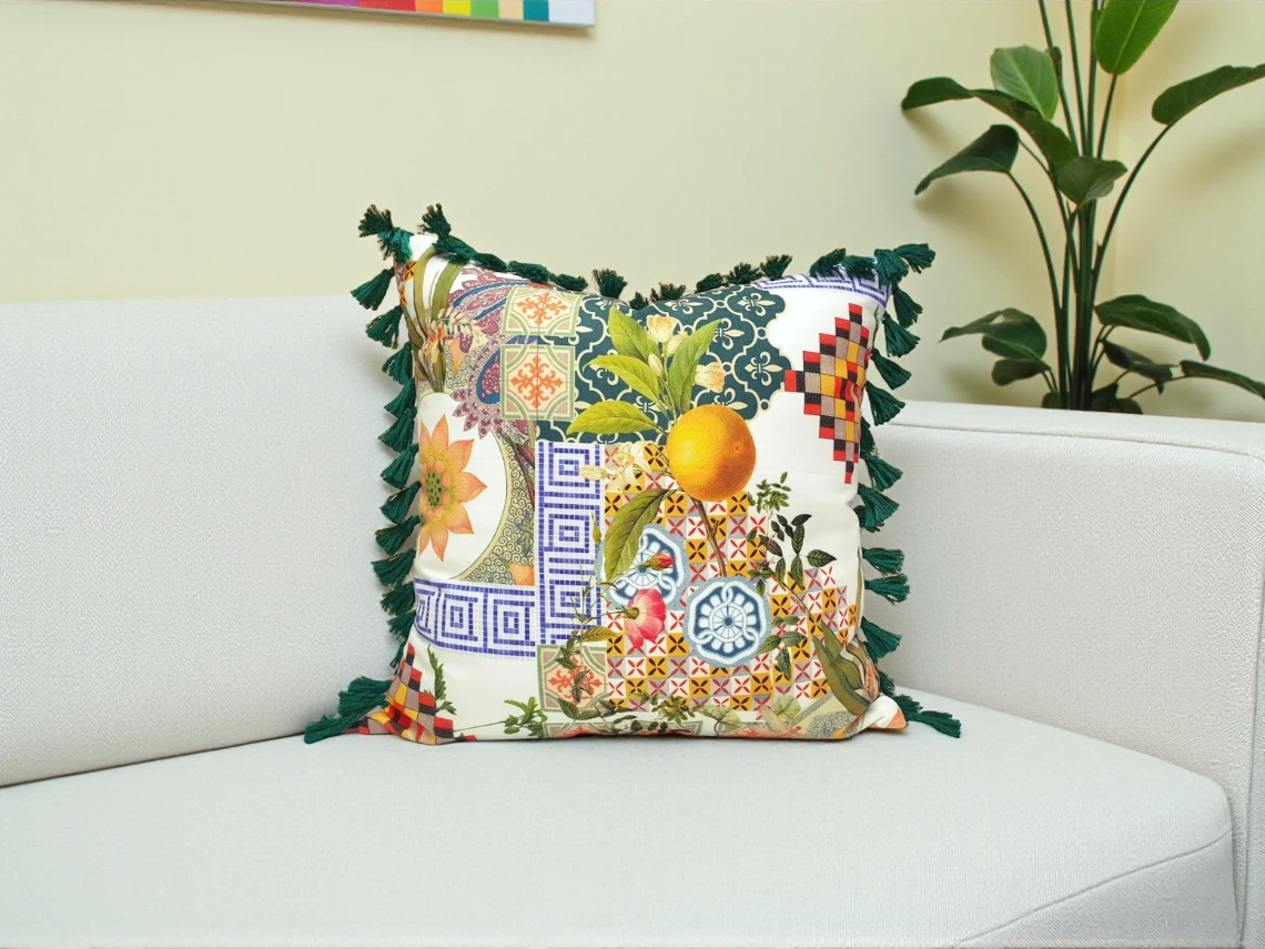 Marrakech Art Print Moroccan Tiles Pillow Cover