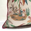 Martinique Island Toile Pillow Cover