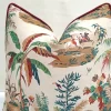 Martinique Island Toile Pillow Cover