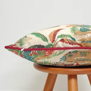 Martinique Island Toile Pillow Cover