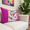 Mexican Otomi Pom-Pom Pillow Cover