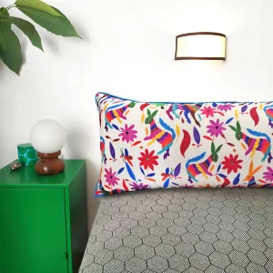 Mexican Otomi Print Lumbar Pillow Cover