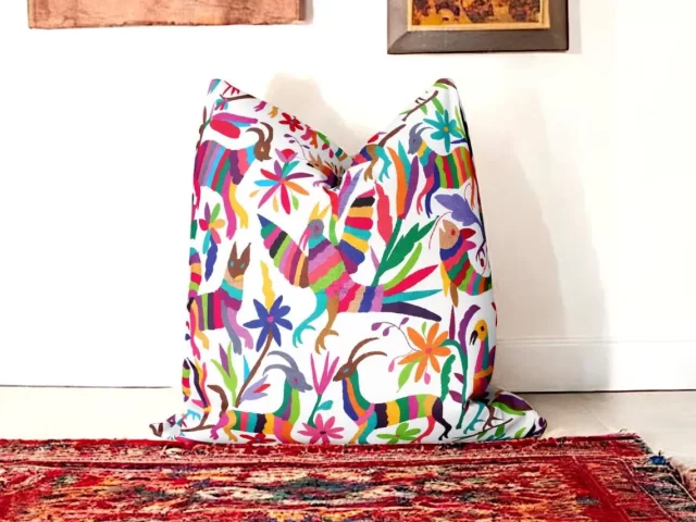 Mexican Otomi Print Pillow Cover