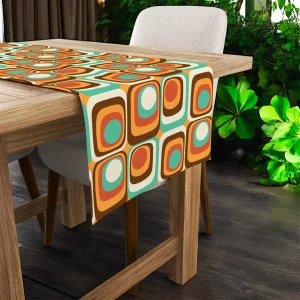 Runner da tavola retrò in stile Mid Century Modern