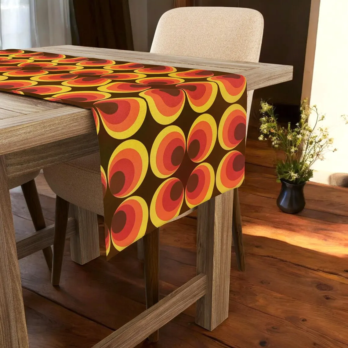 Mid Century Modern Table Runner