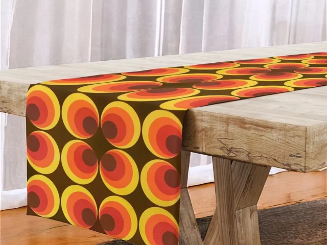 Mid Century Modern Table Runner