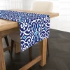 Navy Blue Damask Marine Table Runner