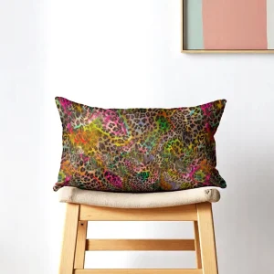 Ombre Leopard Print Throw Pillow