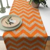 Orange Chevron Table Runner