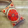 Orange Kilim Print Tassel Pillow Cover