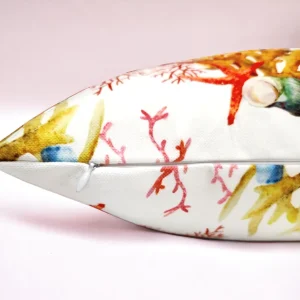 Orange Yellow Coral Reef Pillow Cover