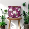 Peony Floral Pillow Cover