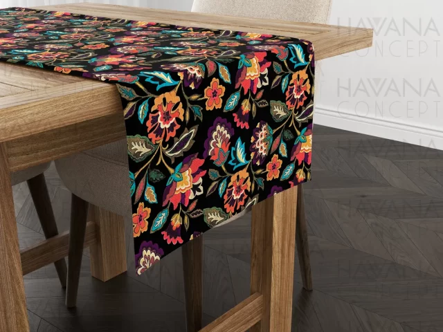 Polish Folk Art Floral Table Runner