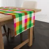 Rainbow Gingham Table Runner