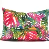 Rainbow Monstera Pillow Cover