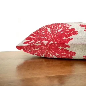 Red Coral Reef Pillow Cover