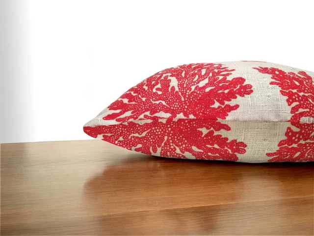 Red Coral Reef Pillow Cover
