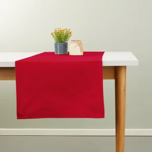 Red Soft Table Runner