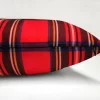 Red Tartan Plaid Pillow Cover