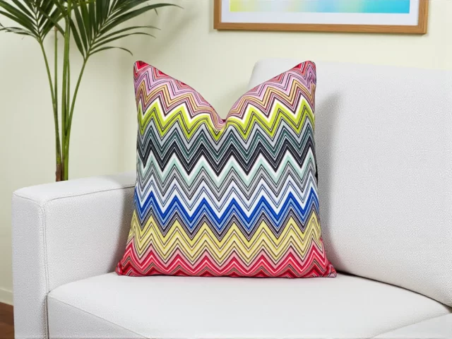 Retro Chevron Zigzag Pillow Cover