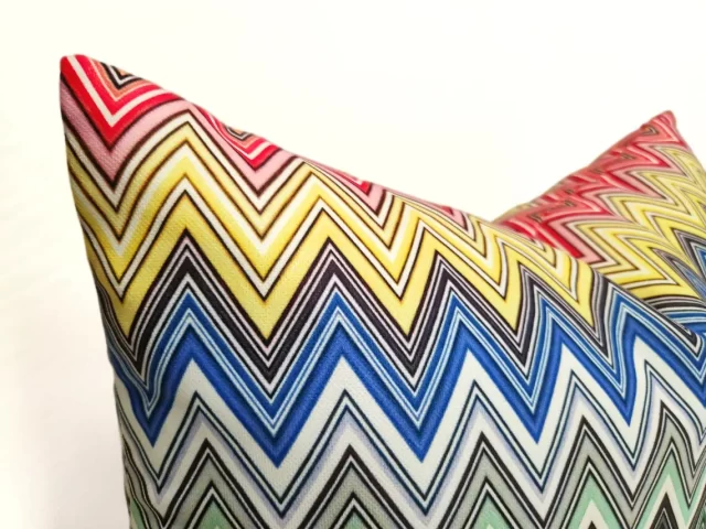 Retro Chevron Zigzag Pillow Cover
