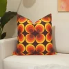 Retro Circles Mid Century Modern Pillow Cover