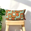 Retro Mid-Century Geometric Pillow Cover