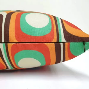 Retro Mid-Century Geometric Pillow Cover