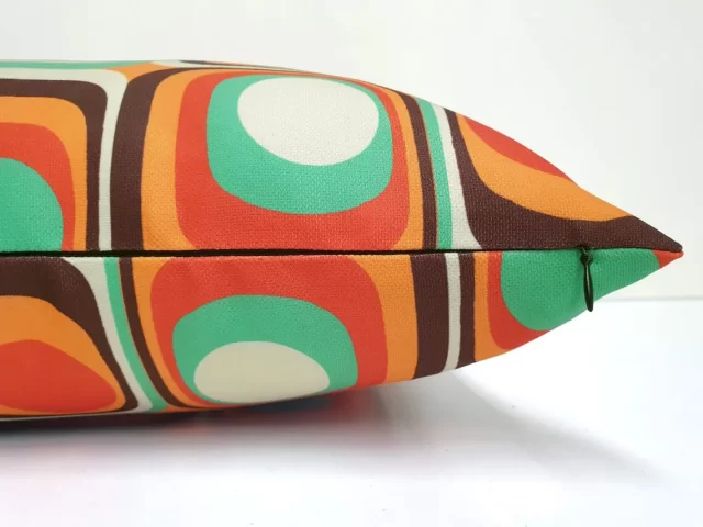 Retro Mid-Century Geometric Pillow Cover