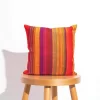 Retro Orange Unbalanced Stripe Pillow Cover